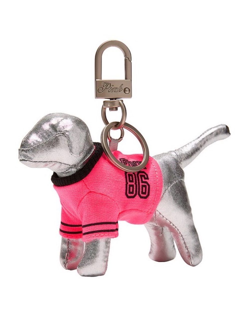 VICTORIAS SECRET PINK MICRO DOG KEYCHAIN CHARM